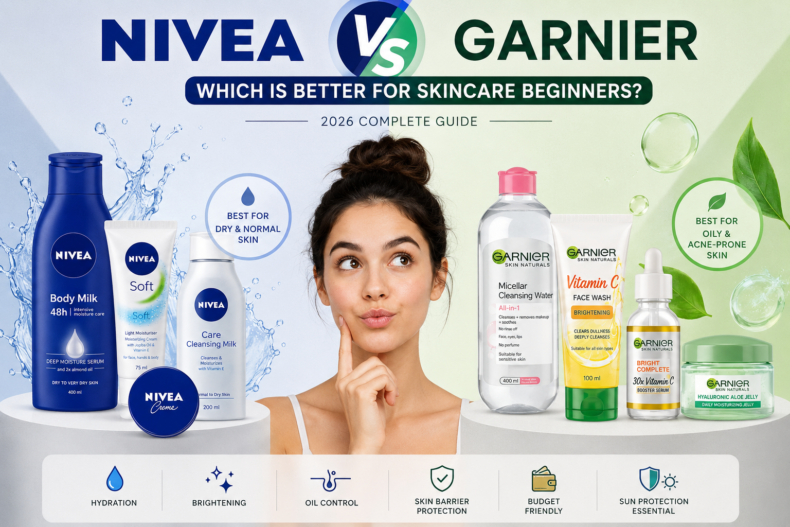 Nivea vs Garnier skincare showdown