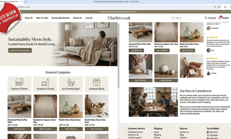 "Charfen.co.uk website homepage screenshot review 2026"