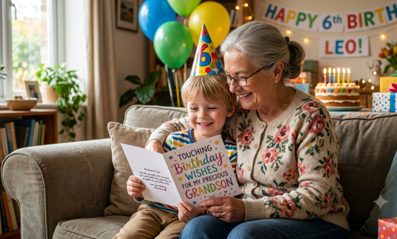 Touching Birthday Wishes for Grandson from Grandmother