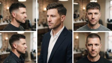 short haircuts for oval faces male